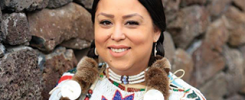 Carina Miller in indigenous people attire